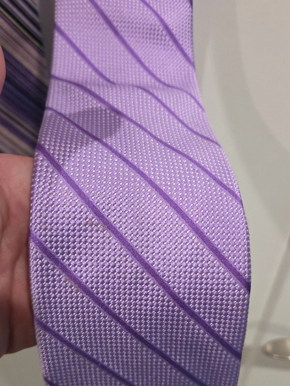 Silk Men's Purple Patterned Ties